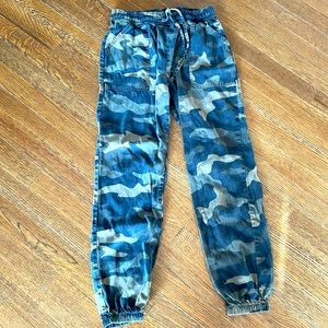 VS PINK faded wash camo joggers - XS